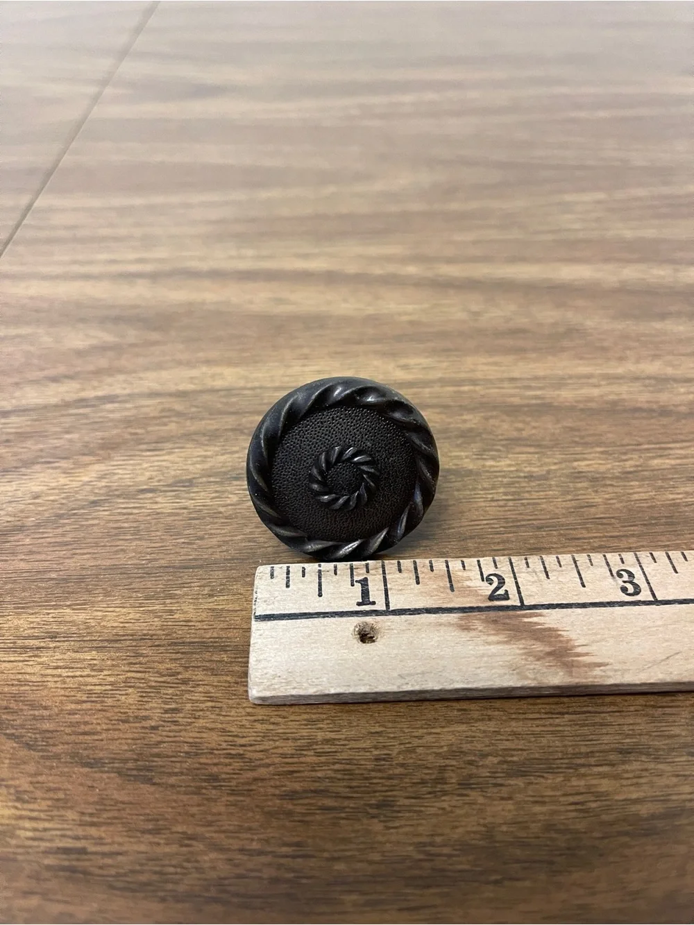 Vintage Round Metal Drawer Pull Cabinet Door Knobs 4 Pack Twist Pattern
